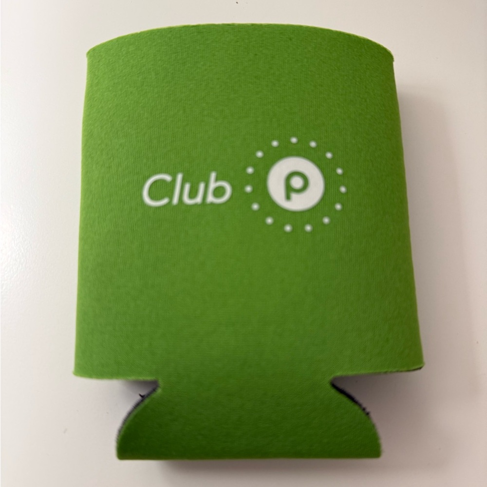 Publix Green Club P Drink Sleeve Koozie